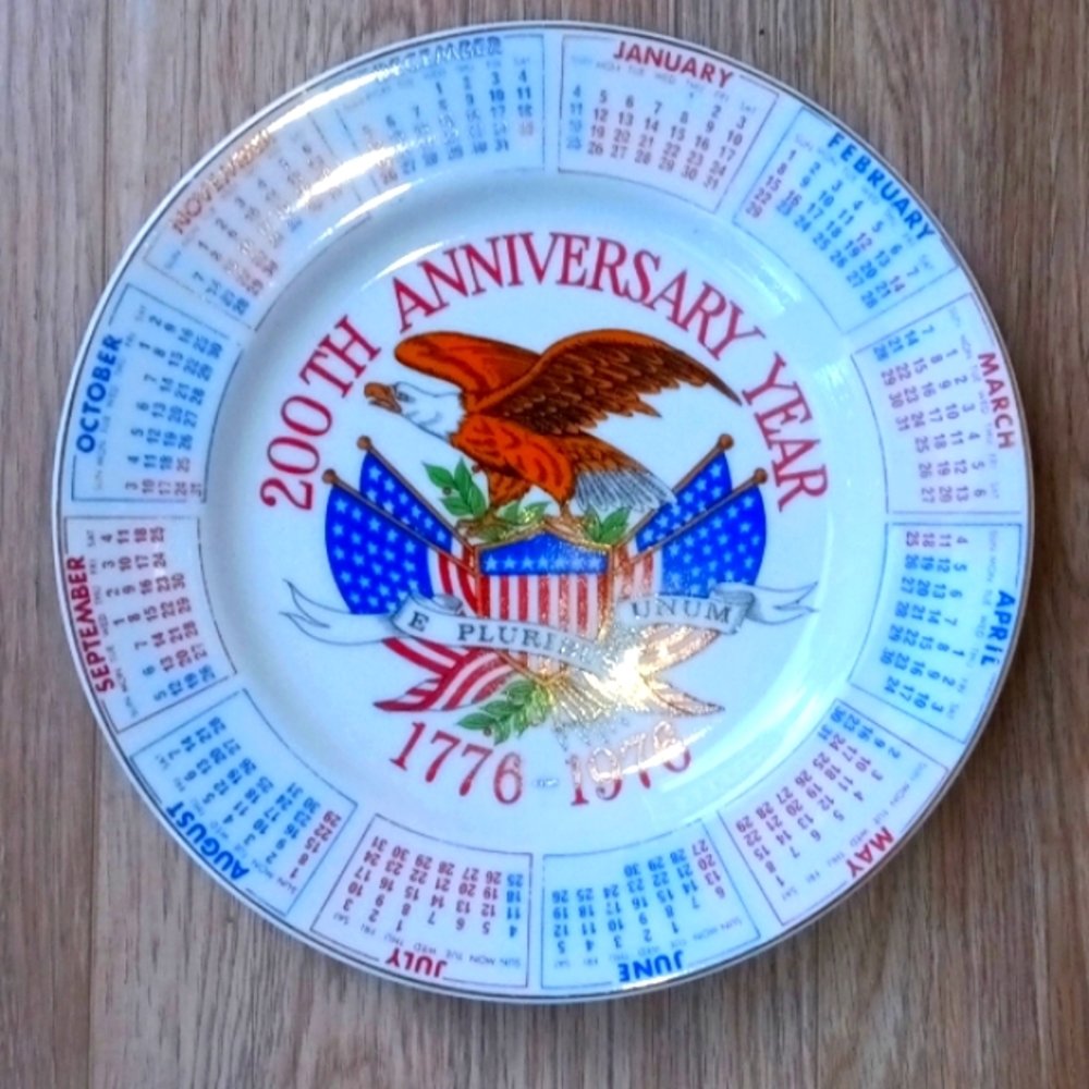 200th Anniversary Year 1776 - 1976, vintage Plate